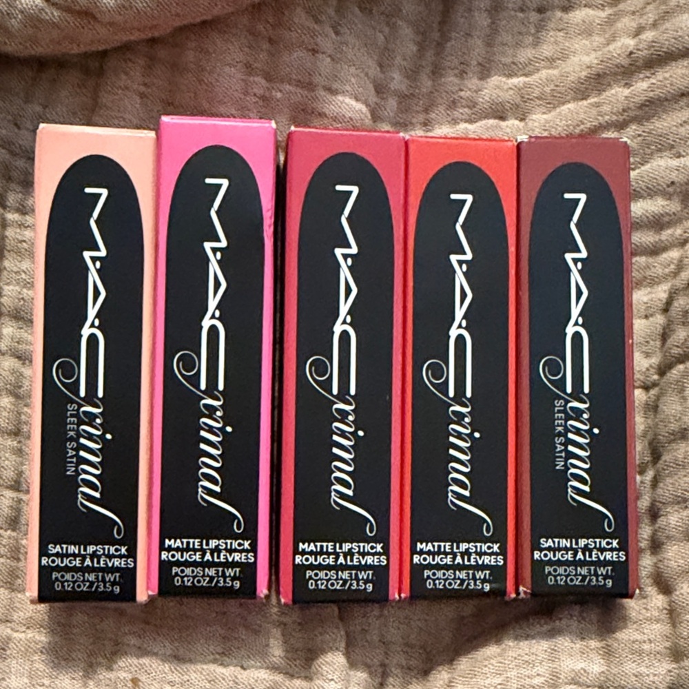 MAC Cosmetics Lipstick Collection - Pink, Purple, Red bundle